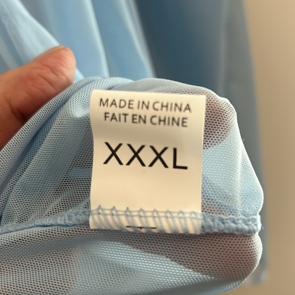 Avidlove Lingerie 2 Pc. Babydoll Strap Chemise Lace V Neck Teddy Sleepwear - Picture 6 of 15